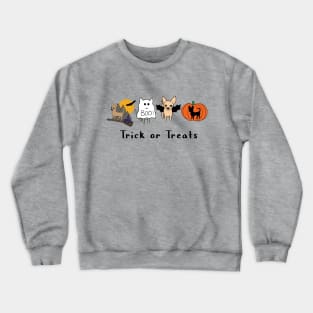 Lilac Halloween Chis - Smooth coat chihuahuas - Halloween Chihuahua Tee Crewneck Sweatshirt